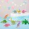 Wrapables Mini Plastic Dinosaur Figurines, Miniature Dino Figures for Cake Toppers, Birthday Party Favors, Stocking Stuffers, Easter Egg Fillers (Set of 24), Luminous